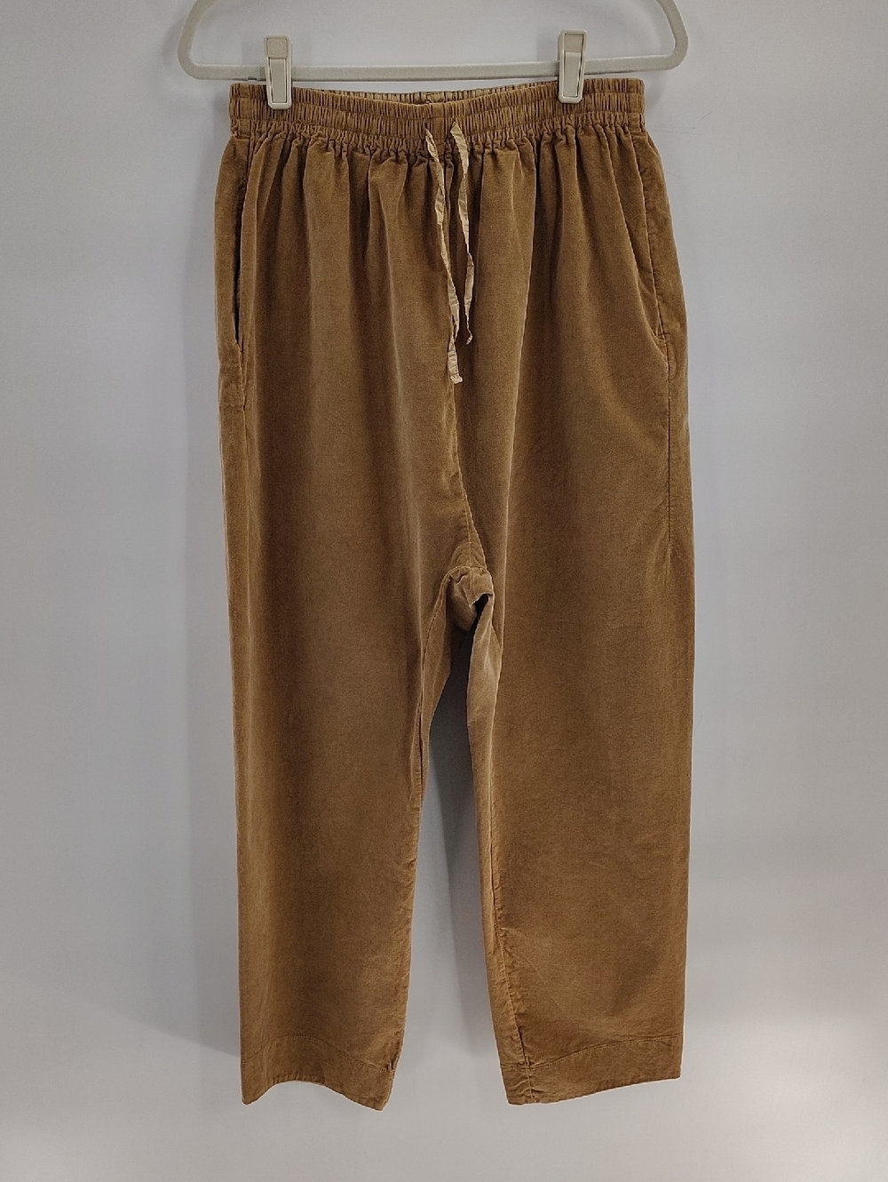 ALBUM DI FAMIGLIA The Velvet New Basic Trousers Brown Cotton Luxe Pants Italy S